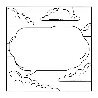 Cute Clouds Coloring Page for Kids (1)