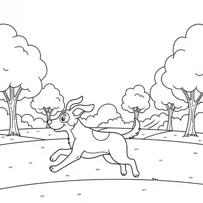 Dog Running and Playing in Open Park (1)