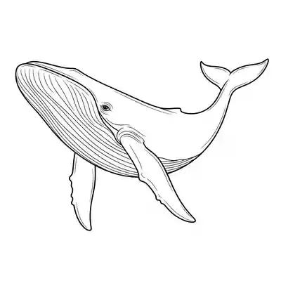 Intricate Whale Underwater Coloring Page (2)