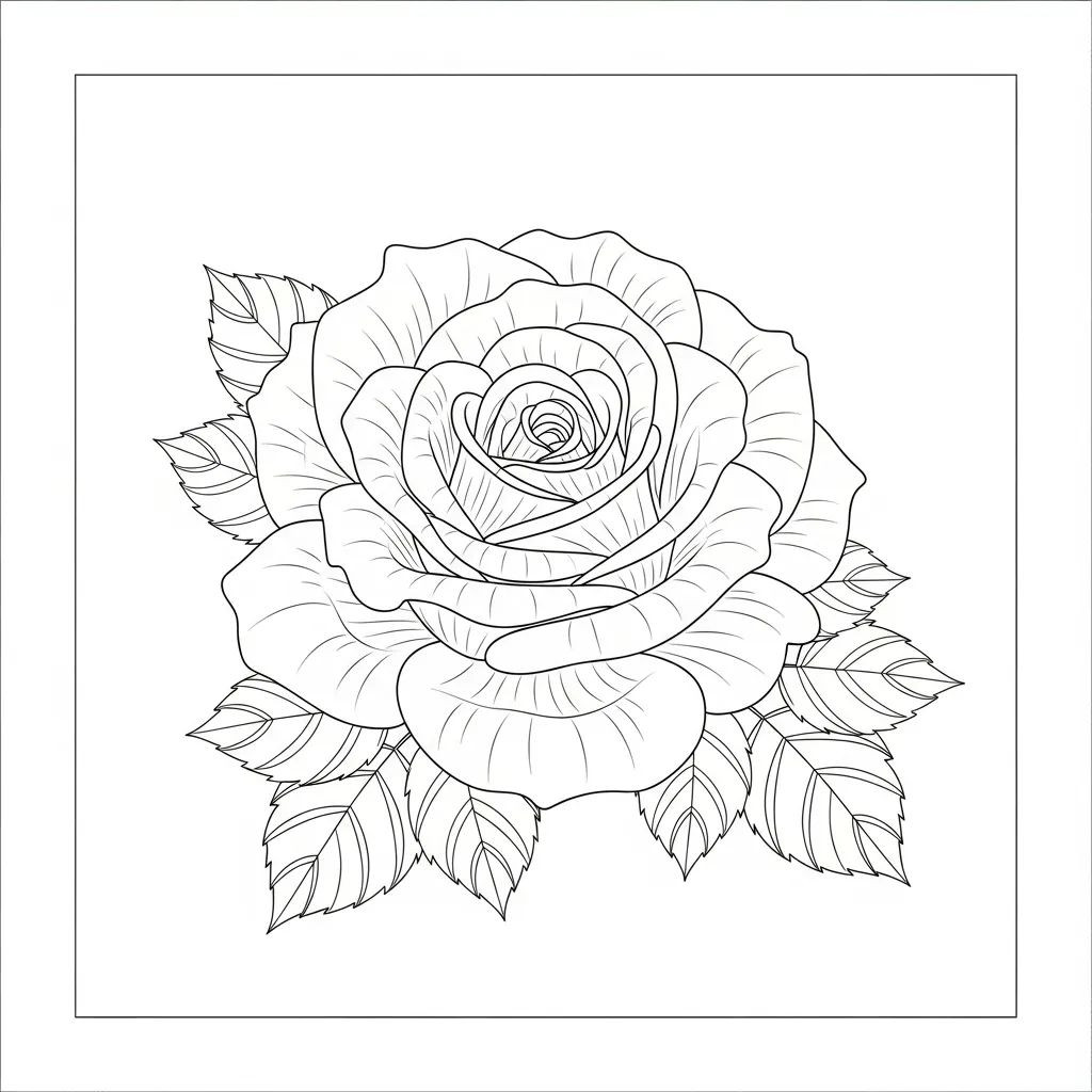 Vibrant Rose Bloom in Garden Setting (1)