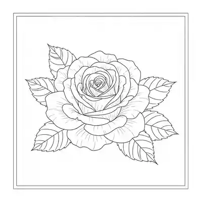 Vibrant Rose Bloom in Garden Setting (2)