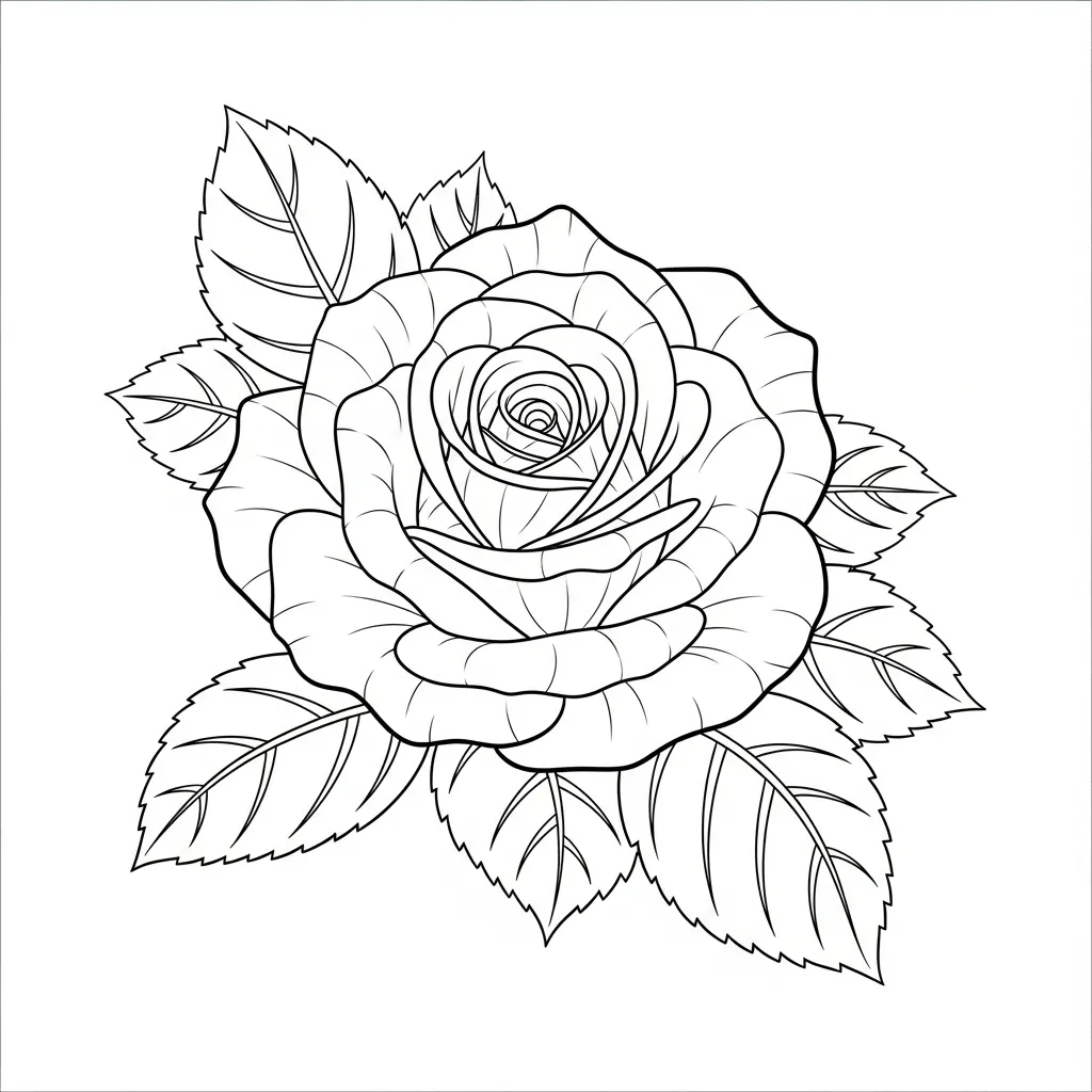 Vibrant Rose Bloom in Garden Setting (3)